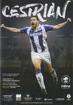 Chester v Tranmere Rovers Match Programme 2018-04-07